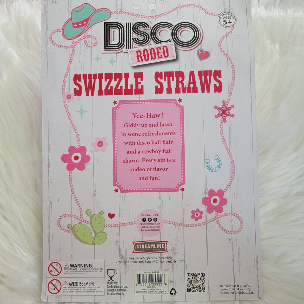 Disco Rodeo Swizzle Straw Set - Picture 2 of 5